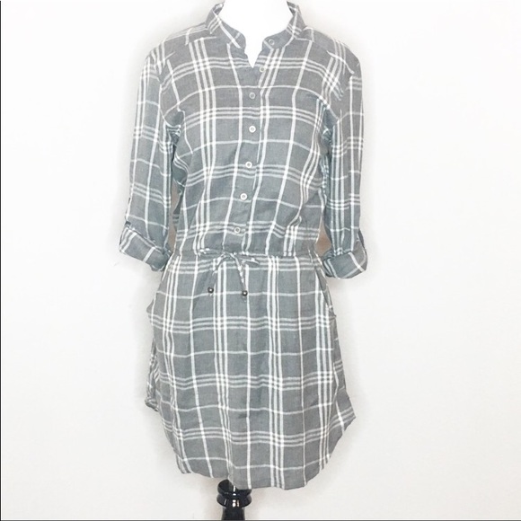 Angie Plaid Button-Up Front Dress Size Small - Picture 3 of 10